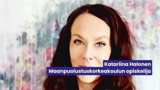 Katariina Halonen  Maanpuolustuskorkeakoulun opiskelija