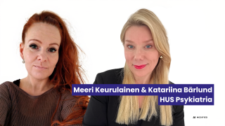 Meeri Keurulainen & Katariina Bärlund HUS Psykiatria. Kuvan tausta poistettu tekoälyllä